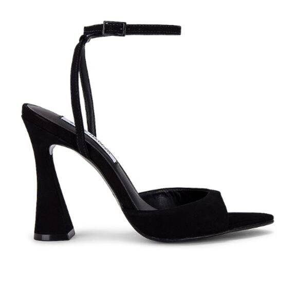 Steve Madden Beki Heel in Black Nubuck EUC Size 9.5 - Picture 2 of 10